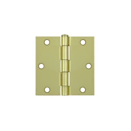 Deltana S35U4-R Square Hinges Brushed Brass, 10PK S35U4-R-XCP10